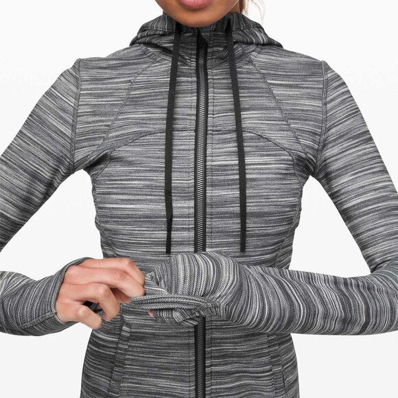 Lululemon Hooded Define Jacket *Nulu Heathered Black/ White/ Gray - Picture 3 of 10